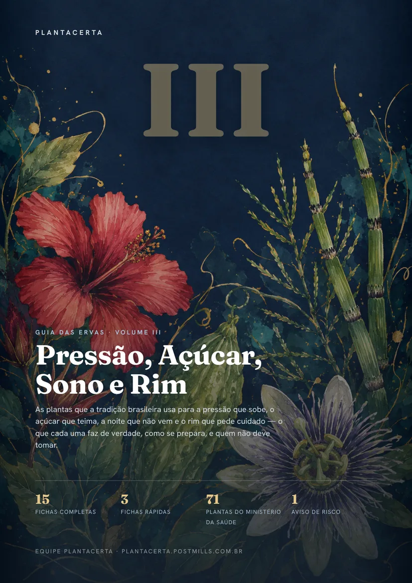 Capa do Guia das Ervas — Volume III